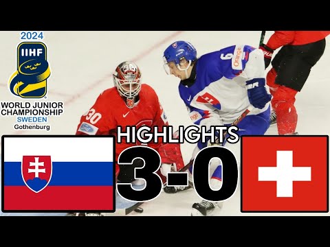 SLOVAKIA U20 VS SWITZERLAND U20 |HIGHLIGHTS| WORLD JUNIORS 2024