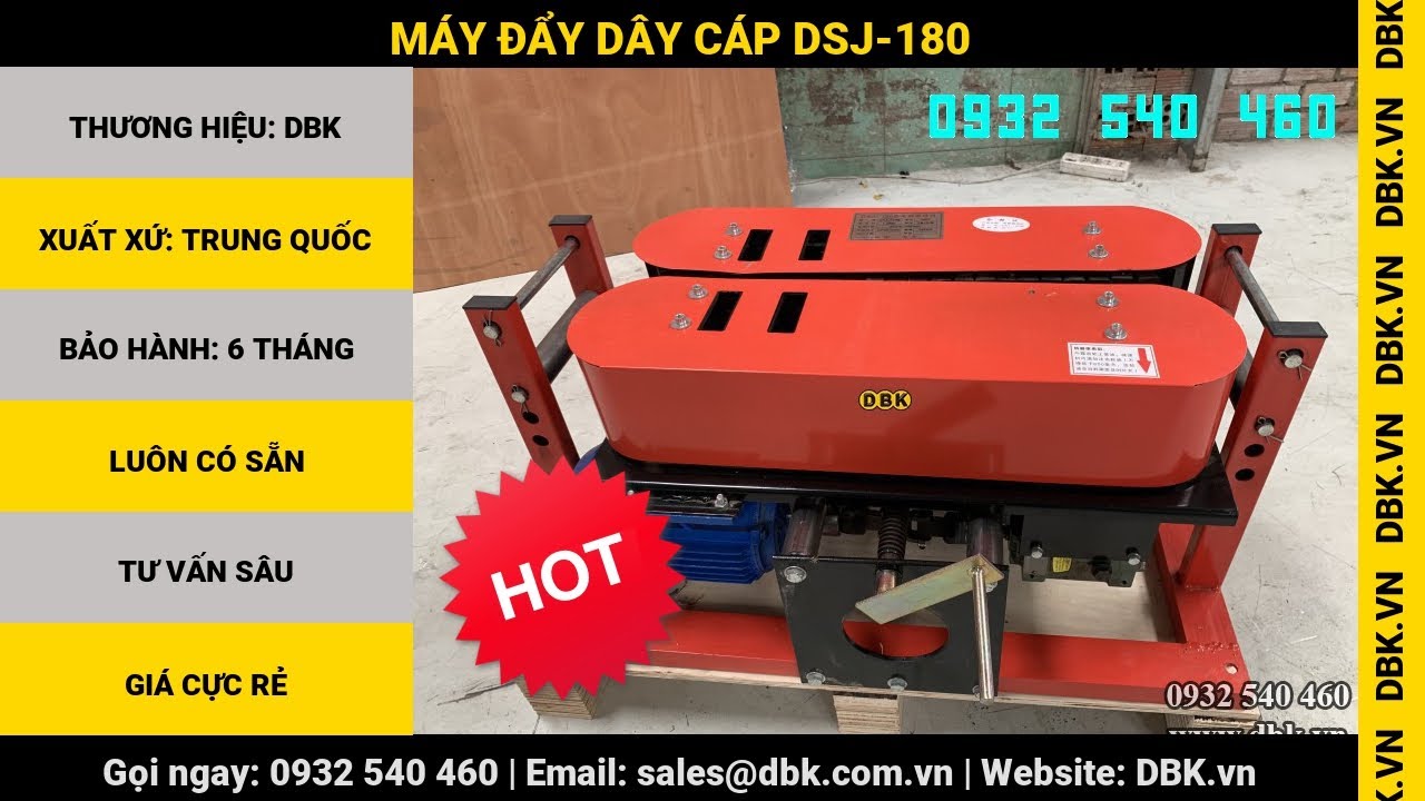 Video Máy đẩy dây cáp DSJ-180 - Máy đẩy dây cáp DSJ-180