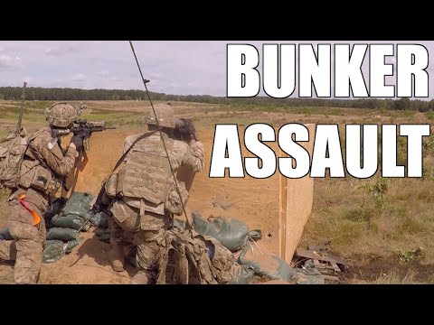 U.S. Army Infantry - Live Fire Bunker Assault
