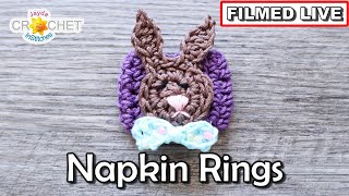 Chocolate Bunny Napkin Ring 🐰 DAY 3 - Jayda InStitches Live CAL - April 16, 2025