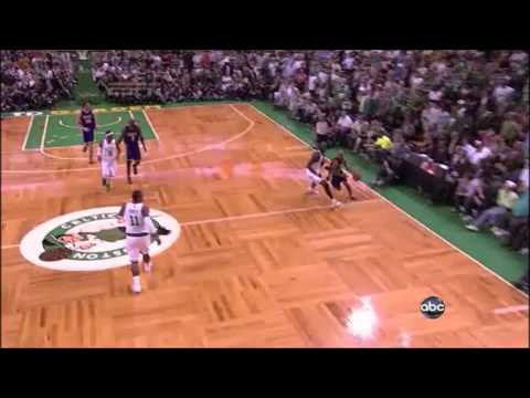 Derek Fisher Clutch Playoff And 1 vs Celtics Game 3