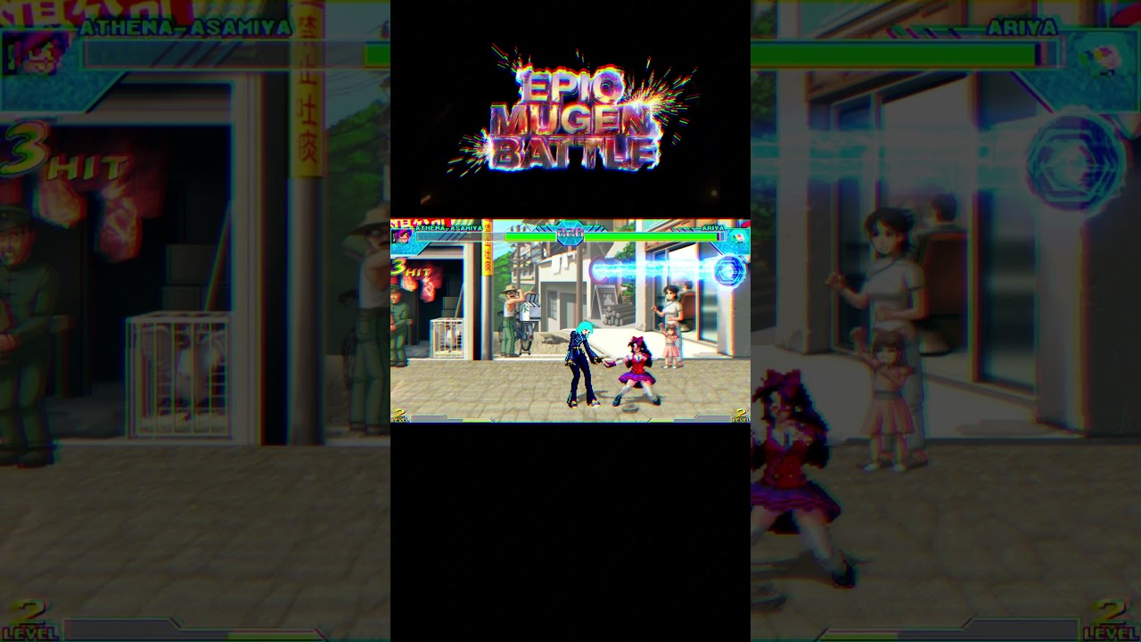 ATHENA ASAMIYA vs ARIYA [Mugen Epic Battle] #mugen #retro #kof