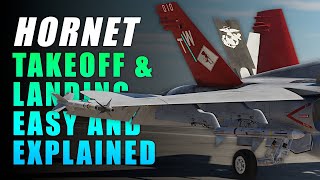 F/A-18C - Takeoff & Landing | Tutorial | Max Settings | DCS World
