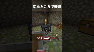 【minecraft】こんなところに運使いたくない #minecraft #マインクラフト #スポナー #スケルトン #ゾンビ #蜘蛛 #mod #農業 #お宝 #確率 #運 #ゲーム実況 #切り抜き