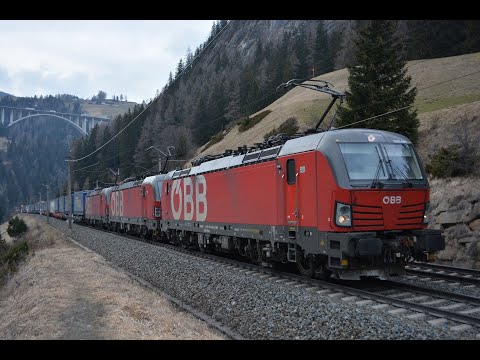 Brennerbahn am 07.03.23 in St. Jodok Teil 2 – "TX Logistik, Mercitalia, ÖBB, Lokomotion"