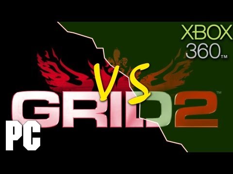 Grid 2 PC vs XBOX 360 Comparison (HD)