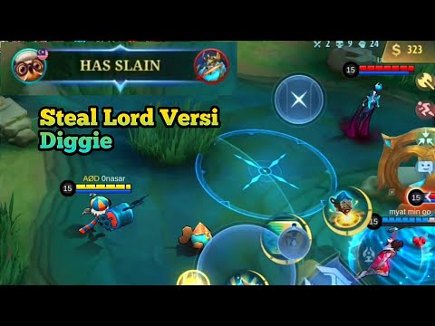 Annoying Diggie Steal Lord#mlbb