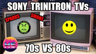 Sony Trinitrons From The 70s And 80s