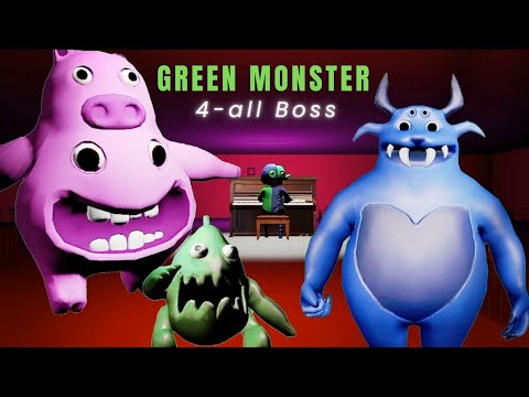 Green monster 4- All Boss | The 4th chapter in monster series | all boss Fight (No Commentary)