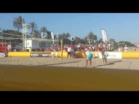 BEACH VOLEY Zanotta-Williman (URU) vs Yanes-Milanes (CUBA) cambrils barcelona  final 2012