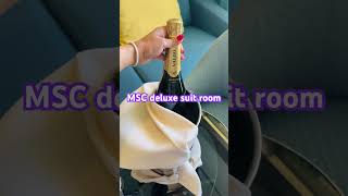 MSC Cabin // Deluxe Suite room // Aurea Cabin MSC Armonia #shorts #cruise #holiday #msc