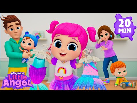 Get Ready With Jill! 👚 Dress Up Song +More! | Little Angel Kids Songs & Nursery Rhymes
