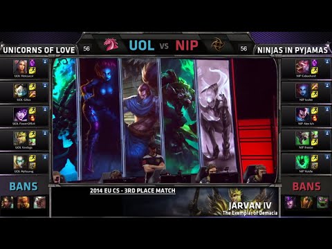 Ninjas in Pyjamas vs Unicorns of Love | Game 2 for 3rd place S4 EU CS #2 Summer 2014 Playoffs