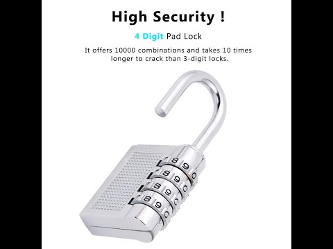 Stainless steel 4-digit safe pin hand bag shaped combination...