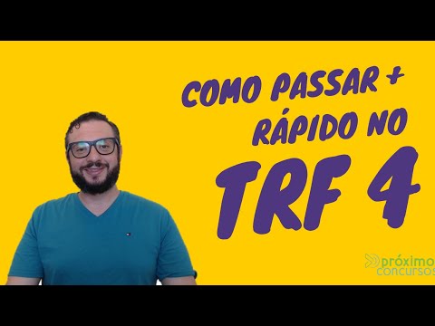 Como passar mais rápido no Concurso do TRF4 2019