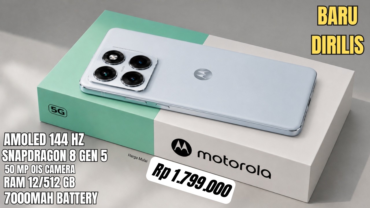 RAM 12/512GB, 7000MAH‼️HP MOTOROLA TERBARU MEI 2026