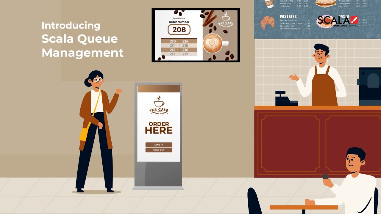 Scala Queue Management Solution for Cafes, Restaurants and QSR
