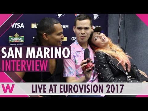 Valentina Monetta and Jimmie Wilson (San Marino) interview @ Eurovision 2017 | wiwibloggs