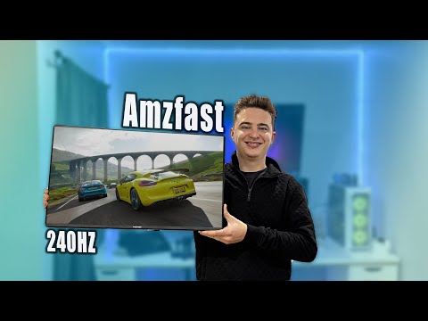 Amzfast 27 inch 240Hz Curved Monitor, FHD 1080p Gaming Monitor, Built-in Speakers, FreeSync, MPRT 1ms, 130% sRGB, 4000:1, 1500R, VESA Mount, HDMI 2.0&DP 1.4, 12 Months Warranty Exchange, AMZG27C1 Pro video review thumbnail