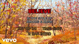 Brooks &amp; Dunn - Believe (Karaoke)