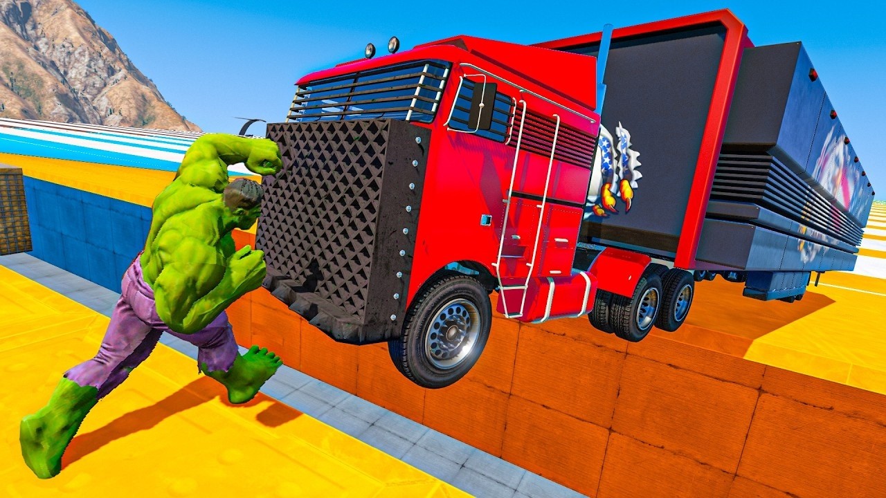 CORRE O TE ATROPELLO PERO SOY HULK!! SUPER FUERZA!! - GTA 5 ONLINE