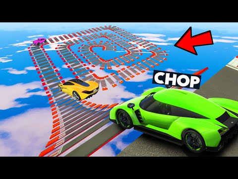 GTA 5 CHOP TROLLS ME IN SKIP TO THE FINISH PARKOUR CHALLENGE