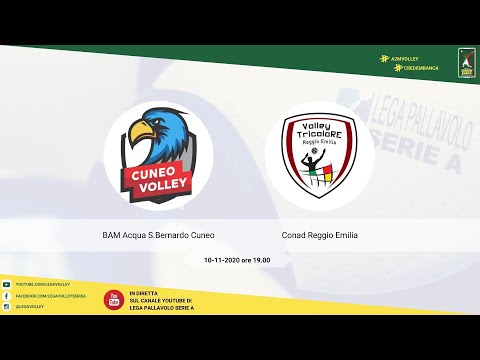 10-11-2020 #A2MVolley: BAM Acqua S.Bernardo Cuneo - Conad Reggio Emilia