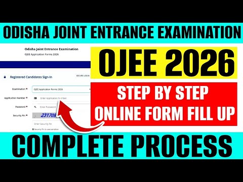 OJEE 2026 Step By Step Form Fill Up Process 😍 How To Fill OJEE Application Form 📝 #ojee #ojee2026