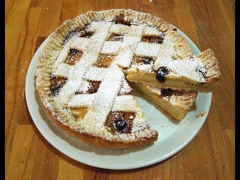 Ricetta- CROSTATA DI CREMA E AMARENE
