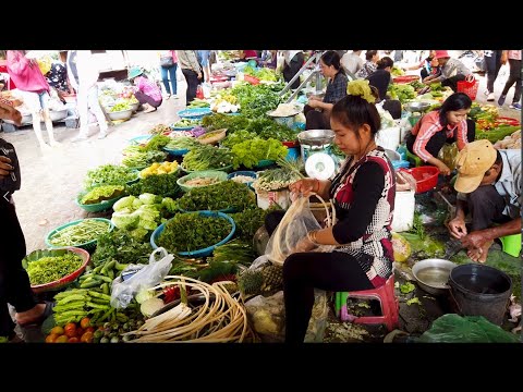 Market Street Food In Phnom Penh City - Cambodian Market Food Show