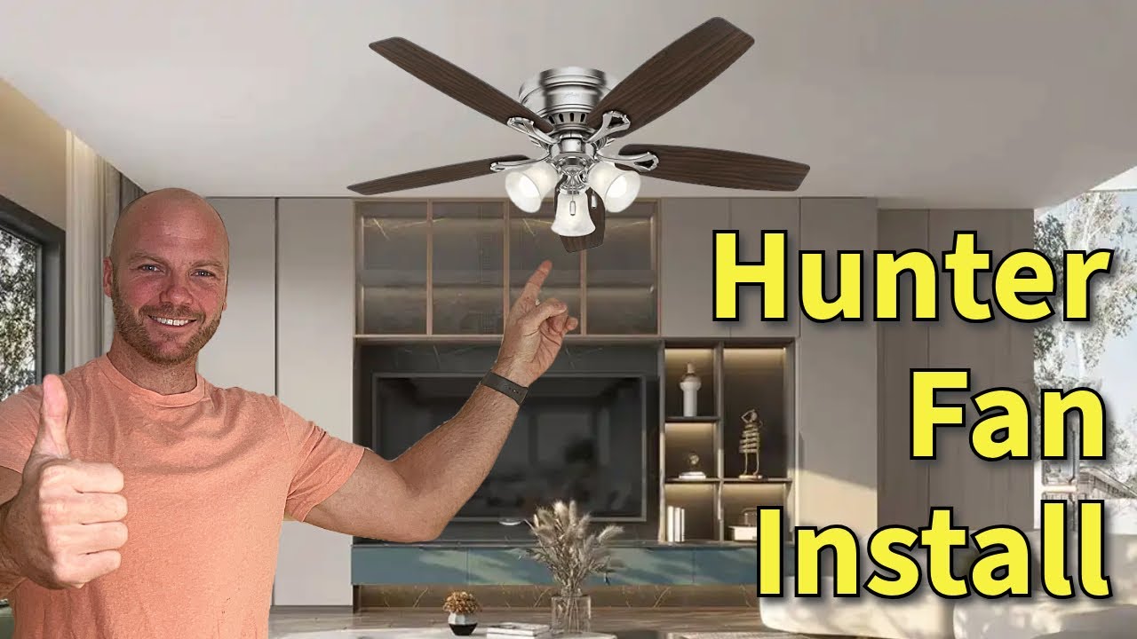 Install a Hunter Low Profile Ceiling Fan