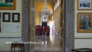 Chowmahalla Palace's interior at Hyderabad 