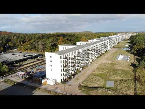 Prora Häuser Front 2020 von Süd nach Nord 4k