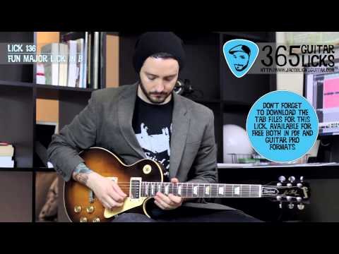 Lick 136/365 - Fun Major Lick in B | 365 Guitar Licks Project