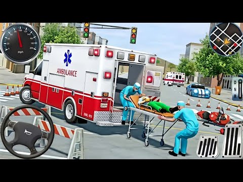 Ambulance City Rescue Simulator - 911 US Emergency Ambulance Driving 3D : Android Gameplay