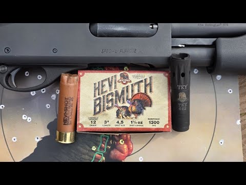 Hevi-Shot Hevi Bismuth 12ga 3" 1-3/4oz #4x#5 Test W/ Remington 870 & Hevi-Shot .662 Choke