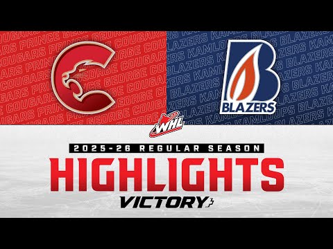 Prince George Cougars at Kamloops Blazers 12/30 | WHL Highlights 2025-26