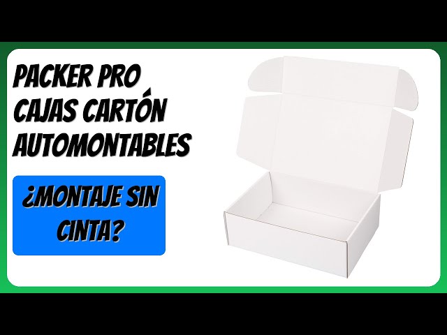Vídeo relacionado con packer PRO Pack 25 Cajas Carton Envios para Ecommerce y Regalo Negras Automontable, Grande 43x30x8cm