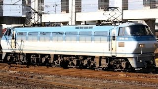 preview picture of video '2015/01/05 JR貨物 3085レ コンテナ車 EF66-120 空コキ 黒磯駅 / JR Freight: Container Wagons at Kuroiso'