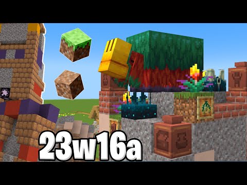 Ponteiiro - MINECRAFT 1.20 - NEW STRUCTURES, NEW LOGOS AND CHANGE IN THE SNIFFER - Snapshot 23w16a