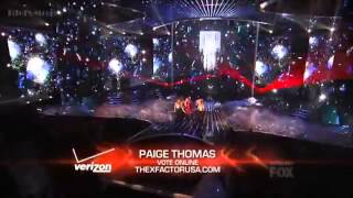 Paige Thomas - Last Dance - X Factor USA 2012 - Live Show 3