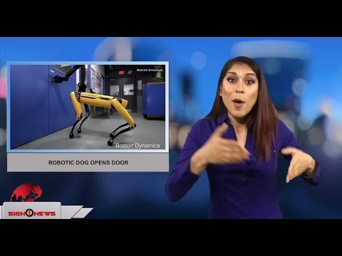 Robotic dog opens door (ASL - 2.13.18)