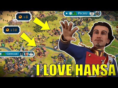 Civ 6 | Is Ludwig & Hansa The Most Fun Combo In Civ 6??? – (#2 Deity Ludwig Civilization VI)