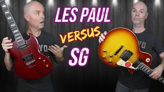 Video thumbnail for Who wins in this battle of iconic guitar designs? Les Paul vs SG! Fesley FLP900 vs Fesley FSG350 by The Bald Shredder