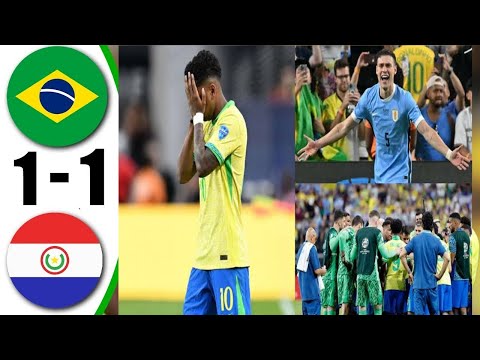 Brazil Vs Uruguay 1-1 Goal Full Match Highlights | World Cup Qualify Match 24-25 |Latin America
