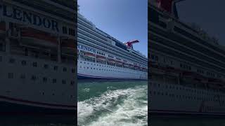 Huge Carnival ship near Opera house in Sydney #travel #australia