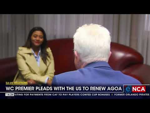 WC Premier pleads with the US to renew AGOA