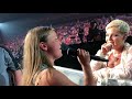 Victoria Anthony Singing To Pink At Rogers Arena Vancouver VicAndPink