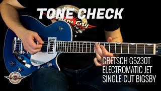 Video thumbnail for TONE CHECK: Gretsch G5230T Electromatic Jet Single Cut Guitar Demo | NO TALKING by Cream City Music