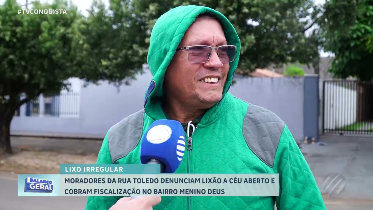 Moradores denunciam descarte irregular de lixo no bairro Menino Deus em Lucas do Rio Verde